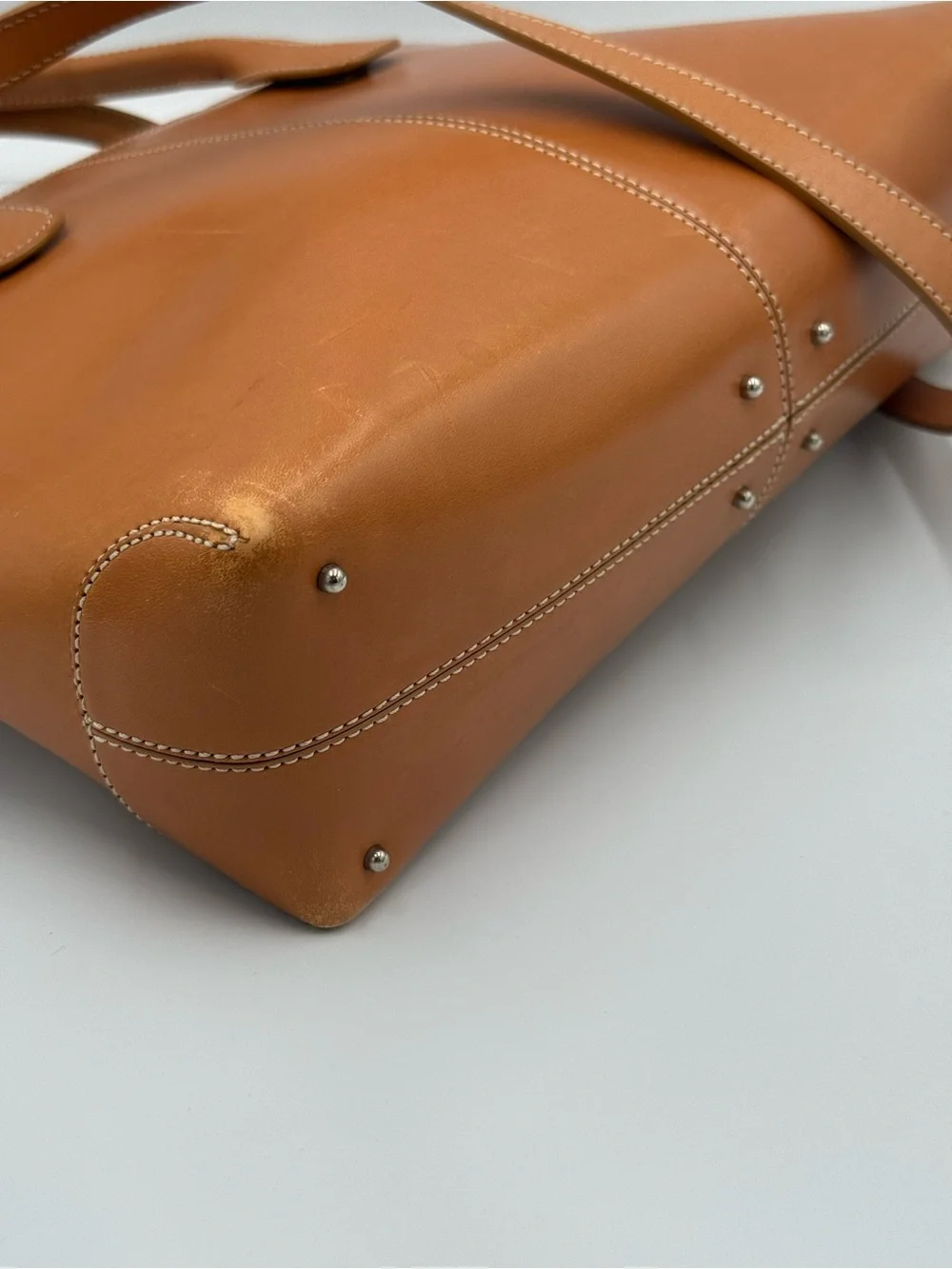 TOD'S Vintage Leather Satchel Bag - Classic Top Handle Shoulder Bag